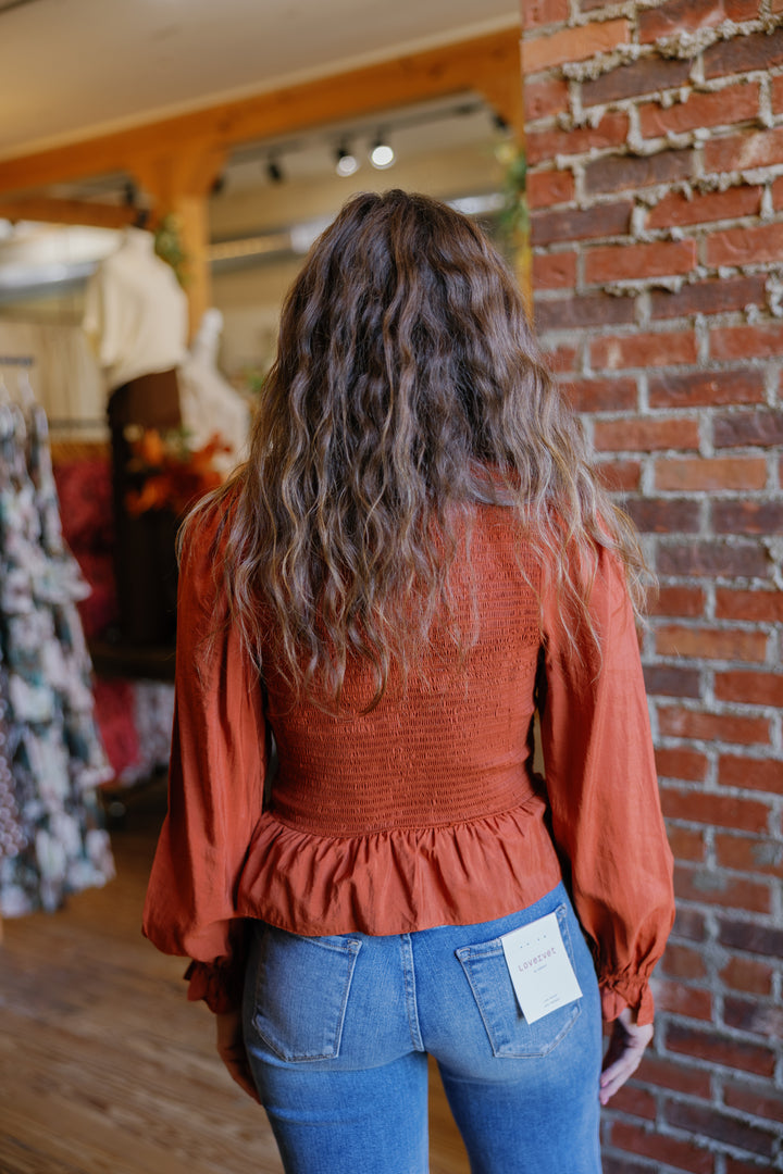 Chloe Top - Rust