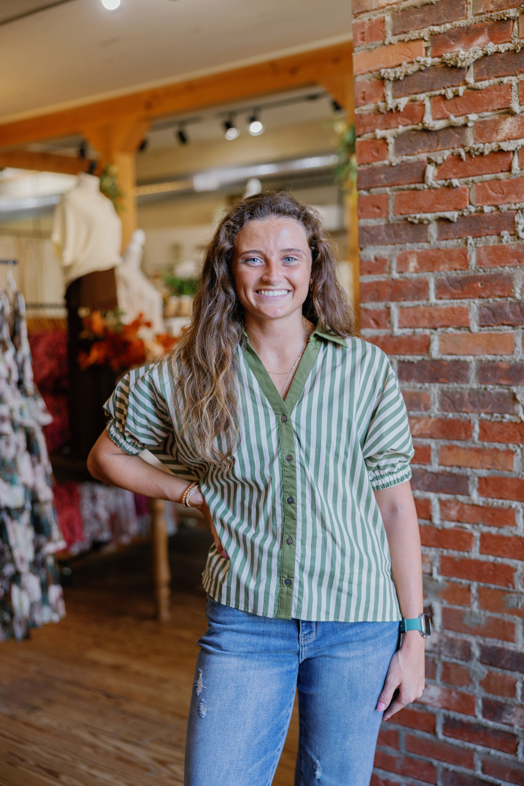 Evelyn Top - Olive