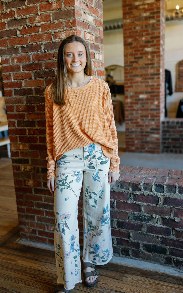 Ruth Pants - Cream Floral