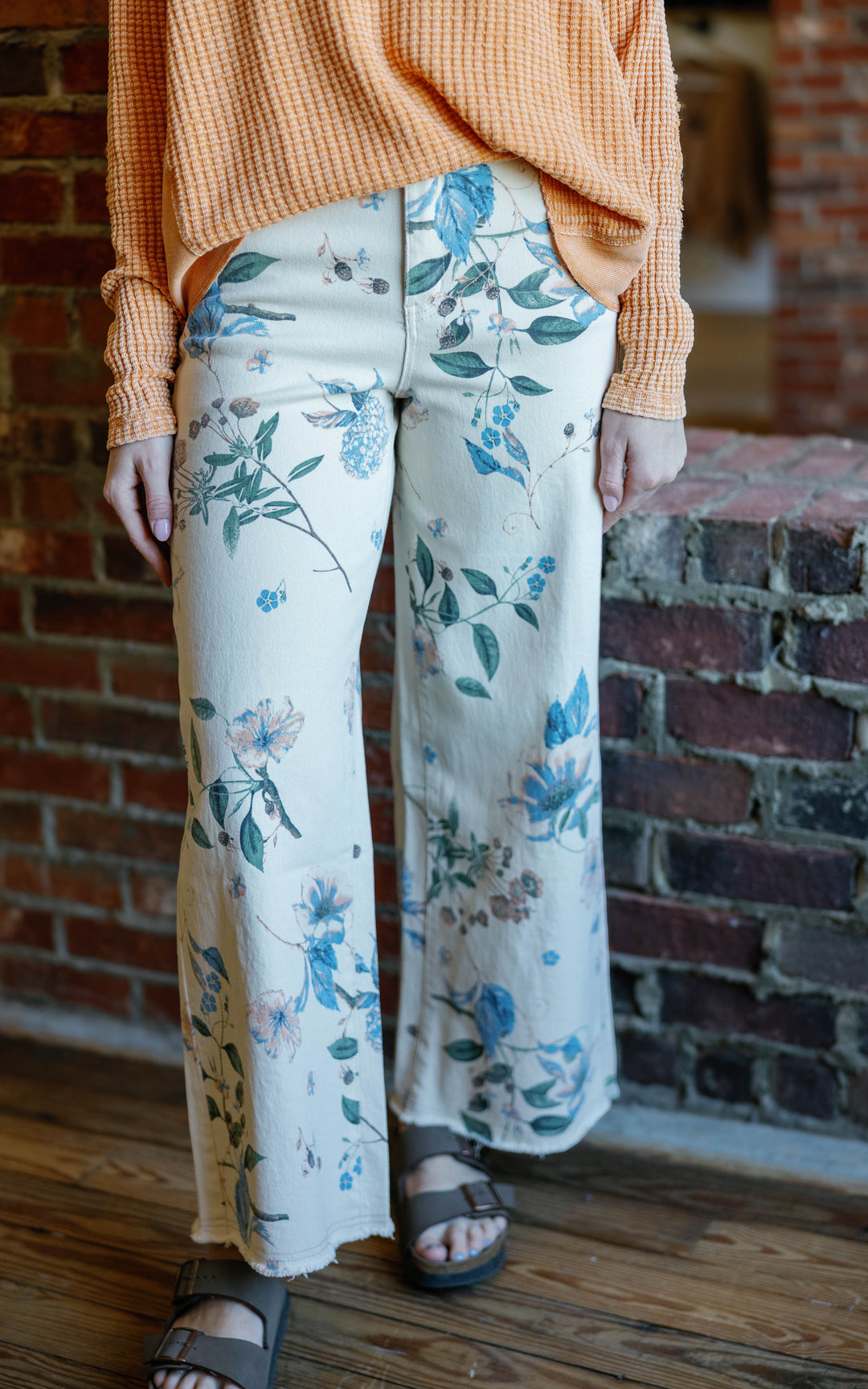 Ruth Pants - Cream Floral