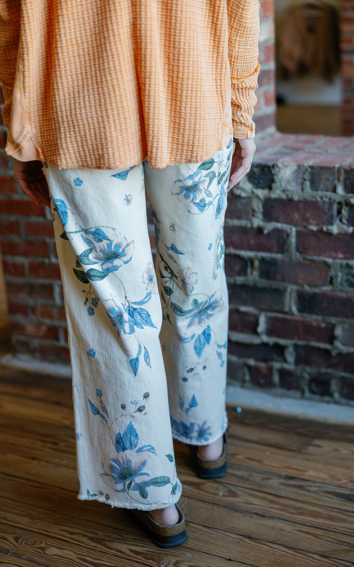 Ruth Pants - Cream Floral