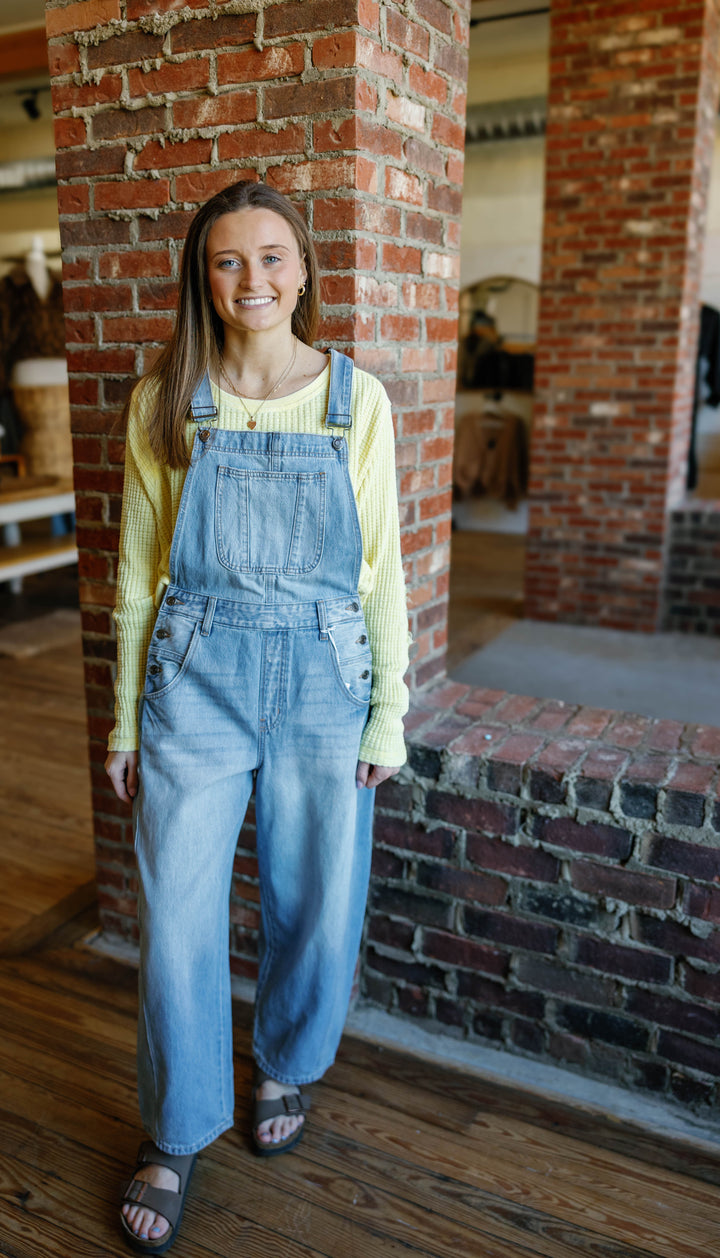 Jacie Overalls - Light Wash
