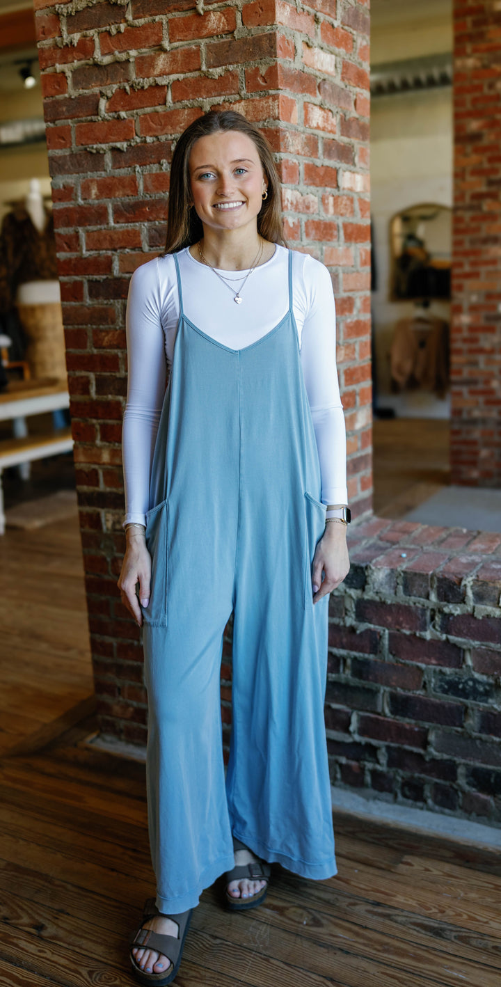Ava Jumpsuit - Blue Jay