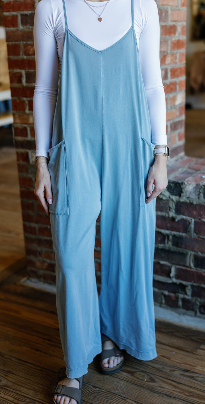 Ava Jumpsuit - Blue Jay