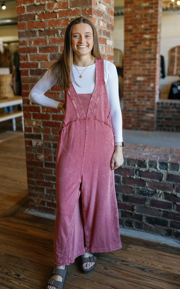 Sydney Jumpsuit - Raspberry