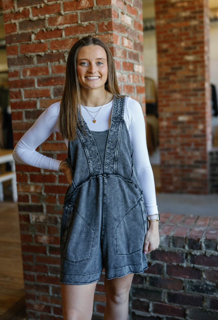 Savannah Romper - Black