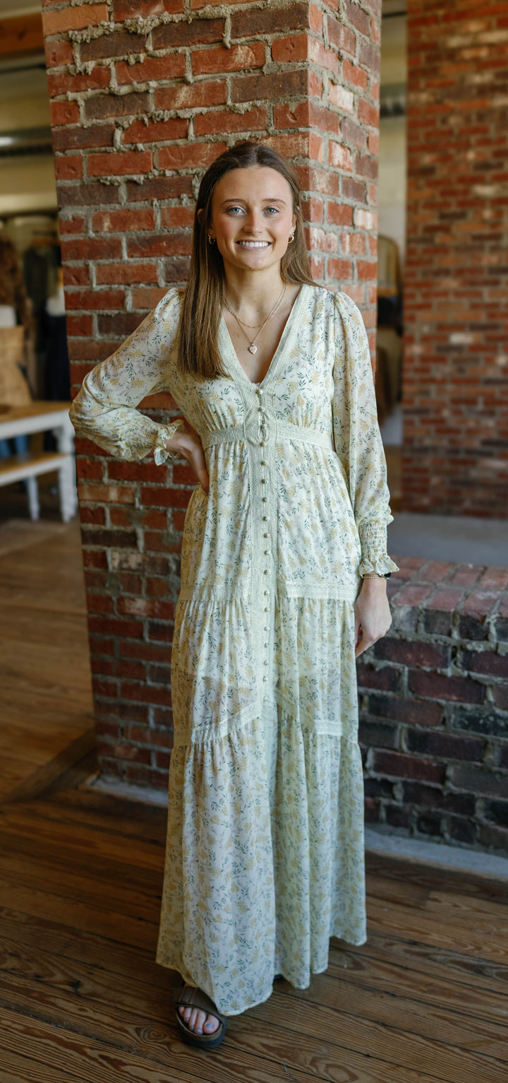 Victoria Maxi Dress - Daffodil Creme