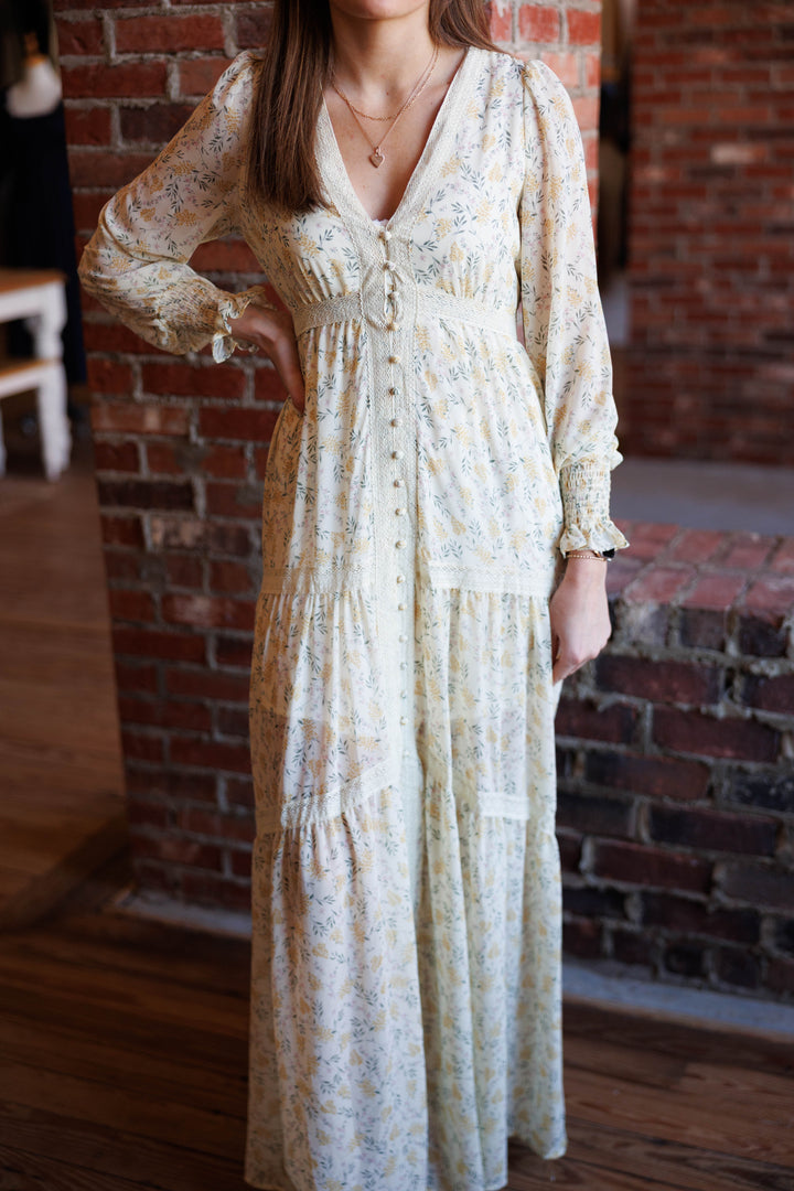 Victoria Maxi Dress - Daffodil Creme