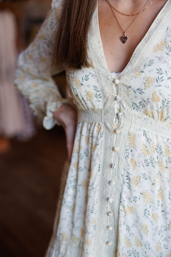 Victoria Maxi Dress - Daffodil Creme