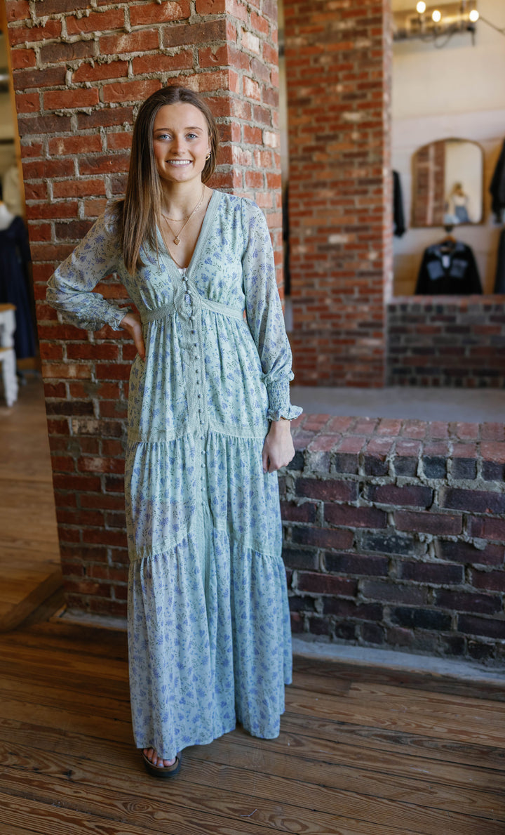 Victoria Maxi Dress - Mint