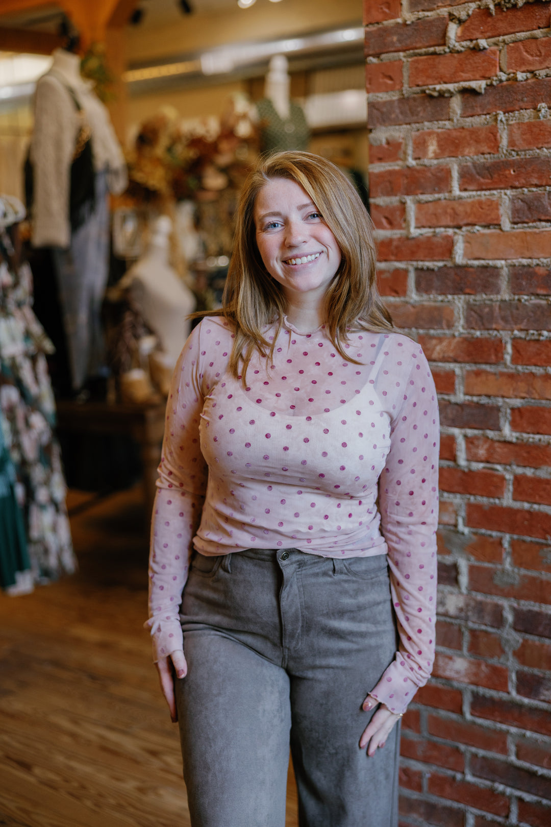 Gracie Top - Peach