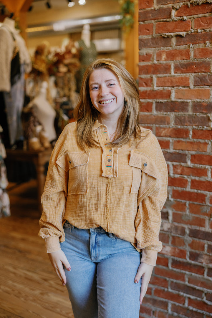 Malina Top - Mustard