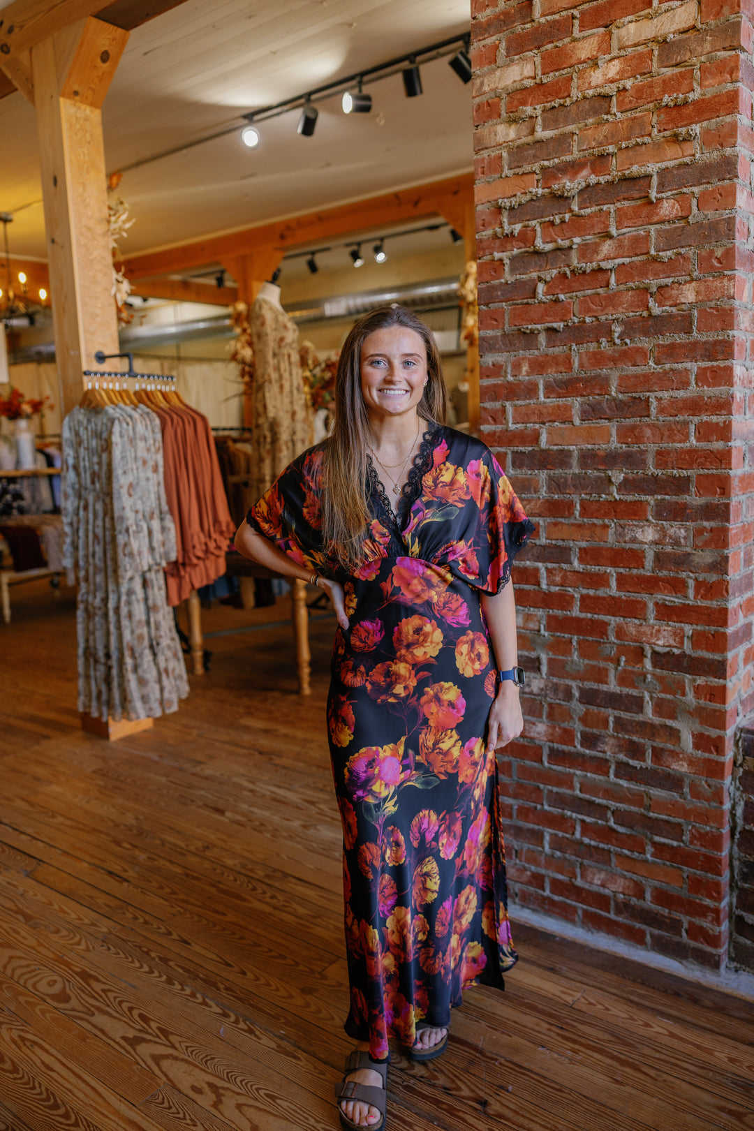 Nightfall Bloom Maxi Dress