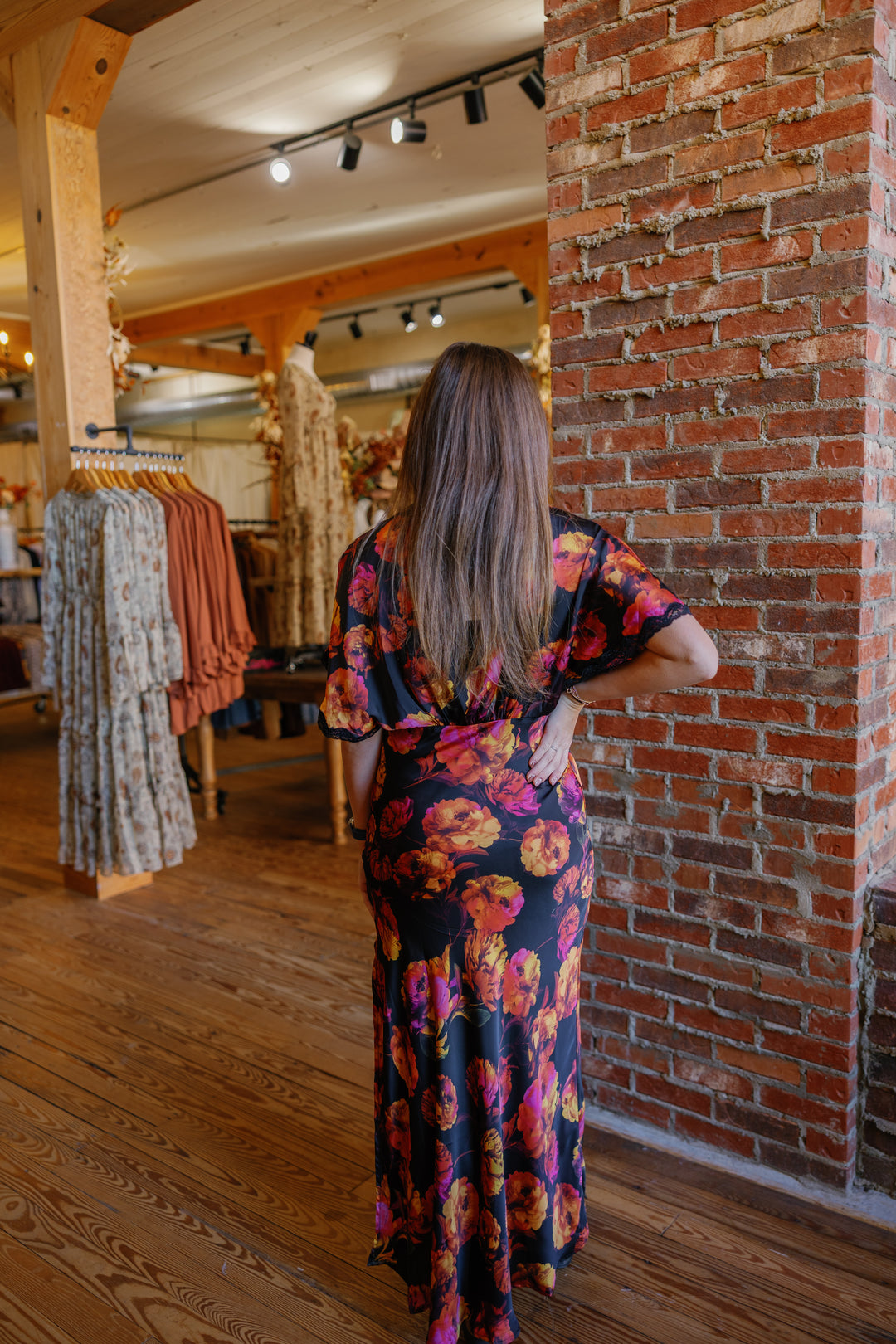 Nightfall Bloom Maxi Dress