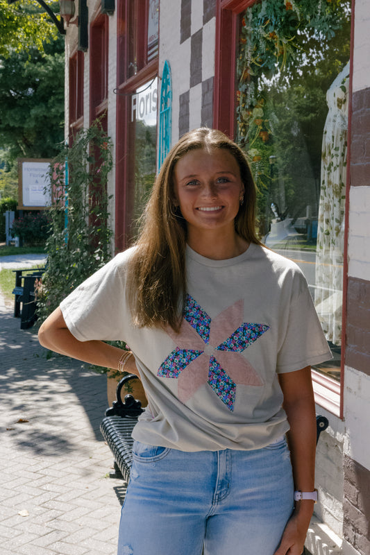 Quilt Block Pattern Tee