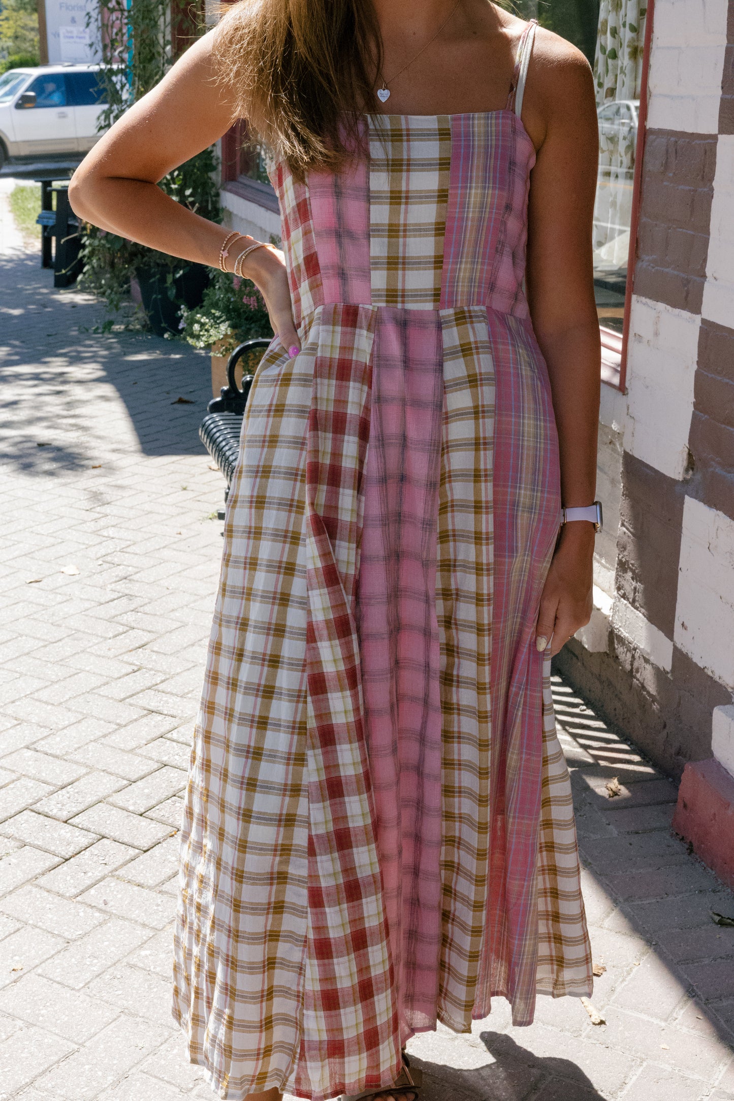 Freya Midi Dress - Pink