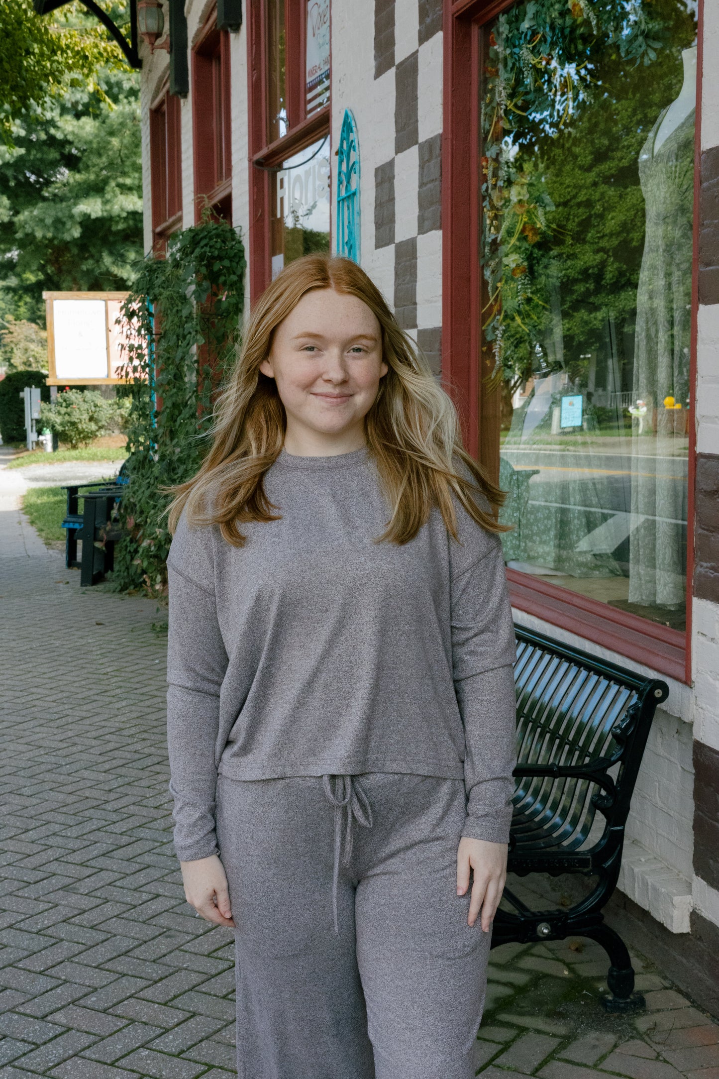 Brushed Hacci Lounge Long Sleeve - Espresso