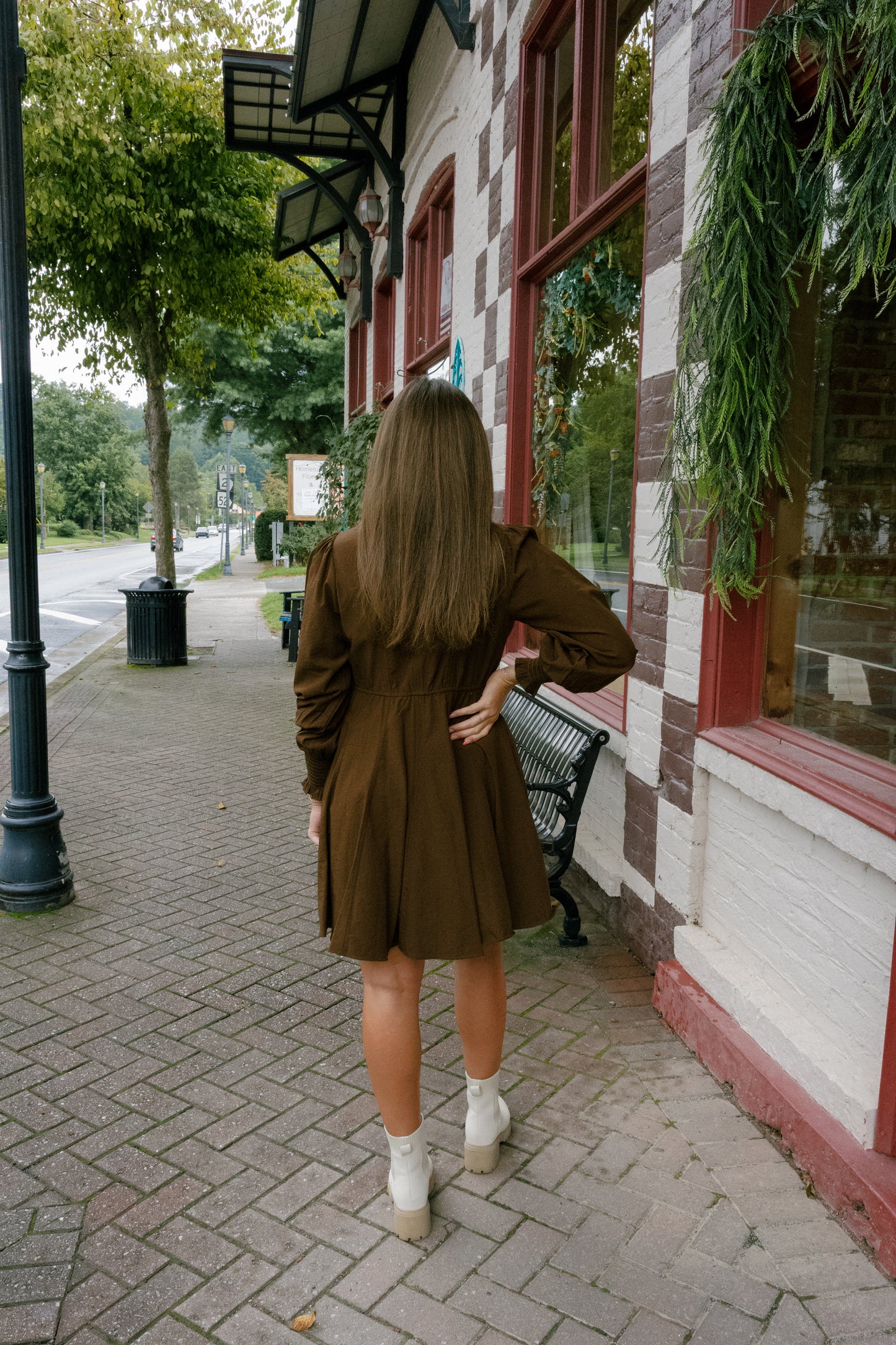 Drew Mini Dress - Mocha