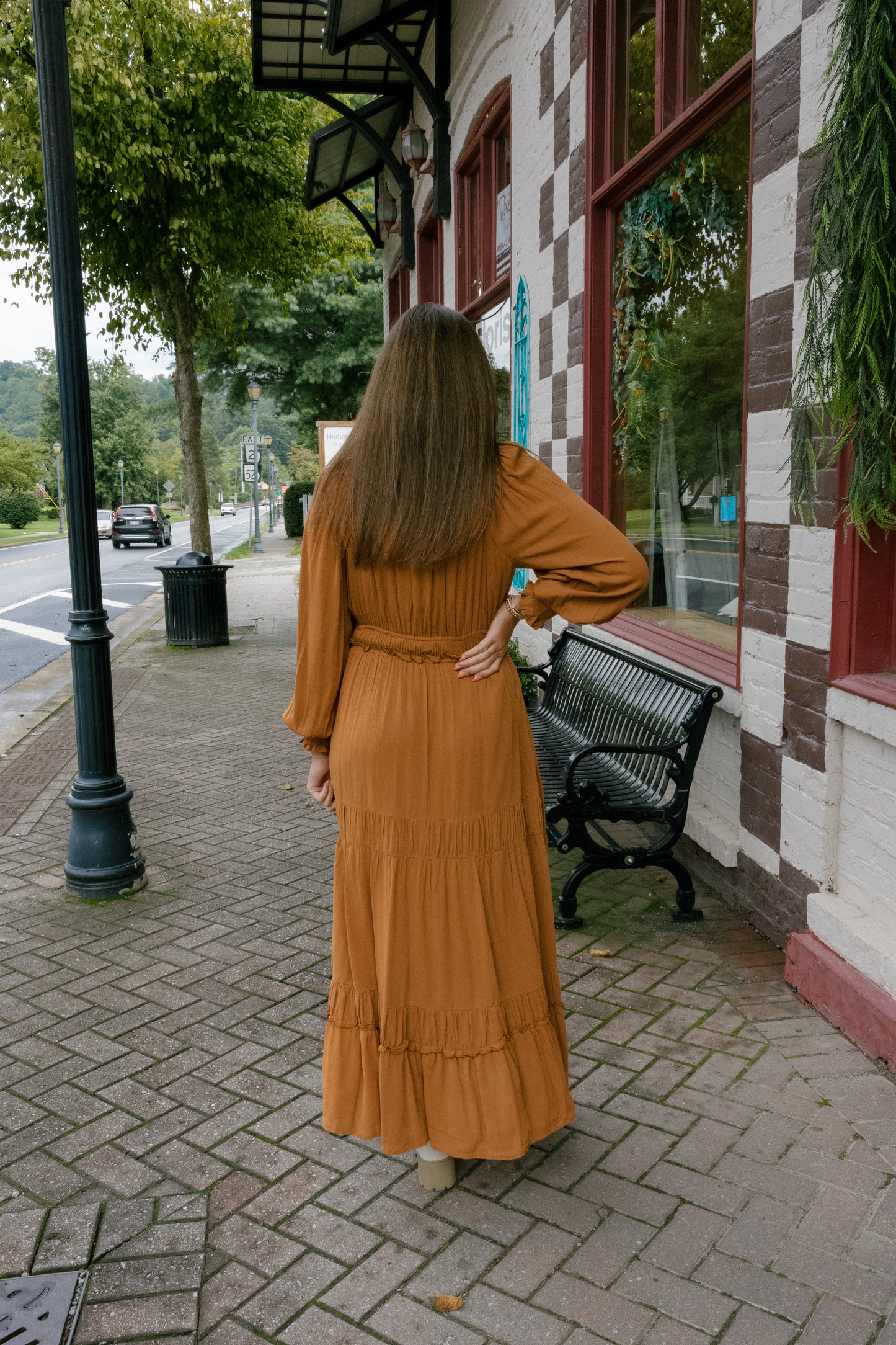 Mia Midi Dress - Sepia