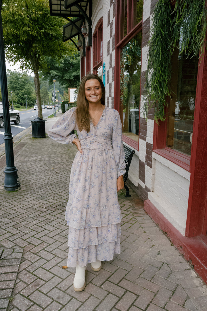 Madeline Midi Dress - Dusty Pink