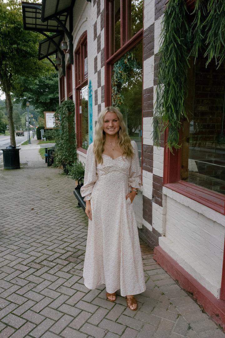 Piper Midi Dress - Cream