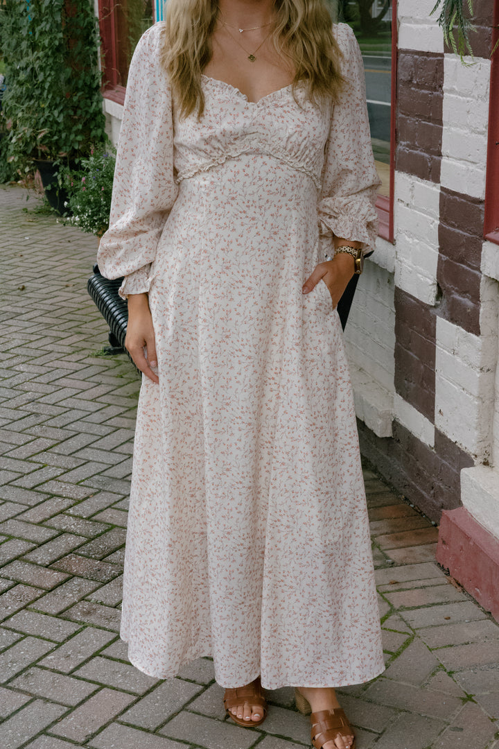 Piper Midi Dress - Cream