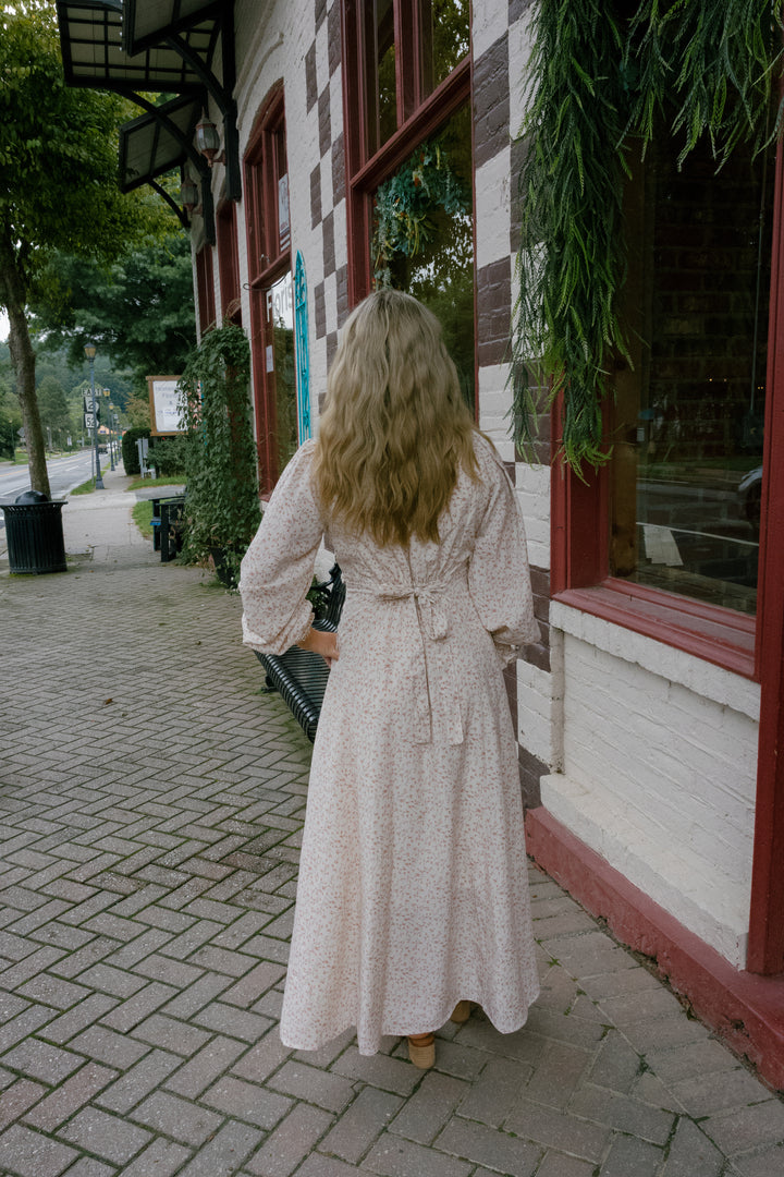Piper Midi Dress - Cream