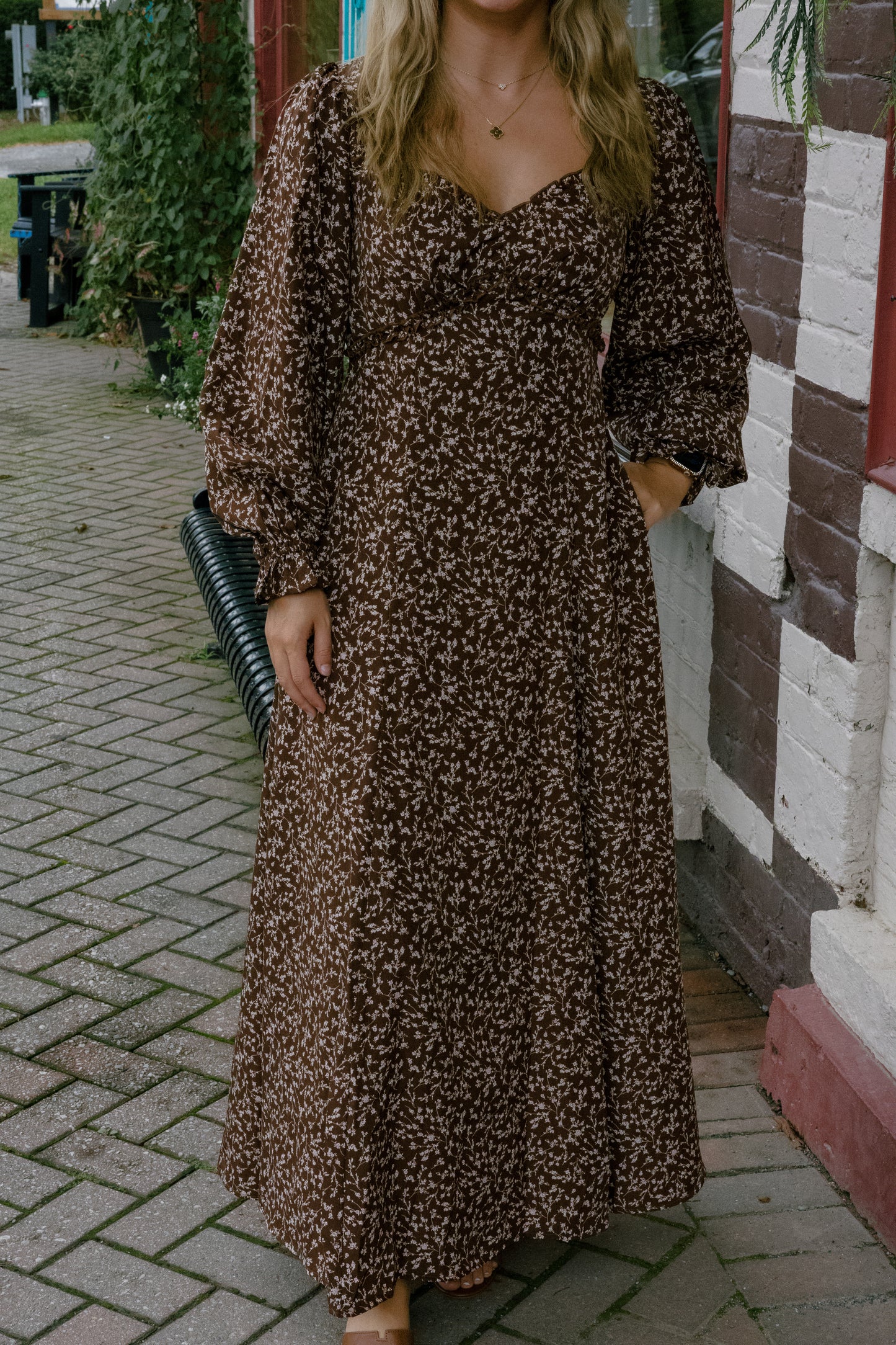 Piper Midi Dress - Mocha