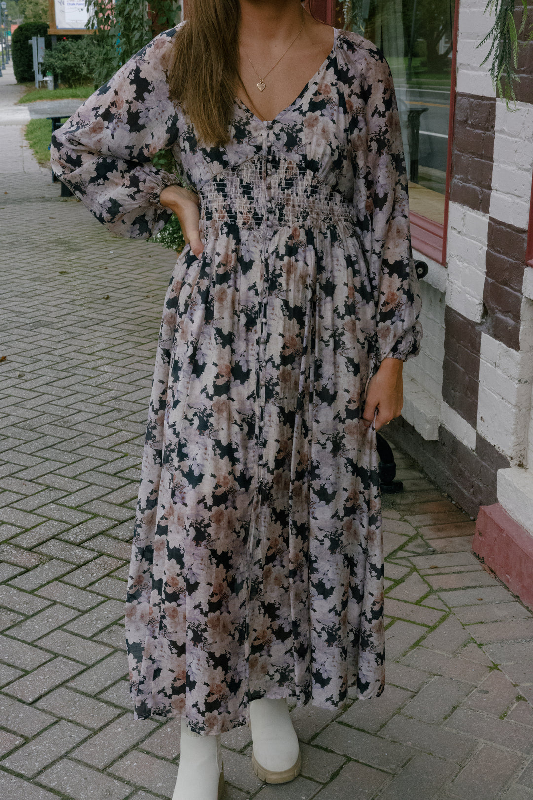 Lucy Midi Dress - Midnight