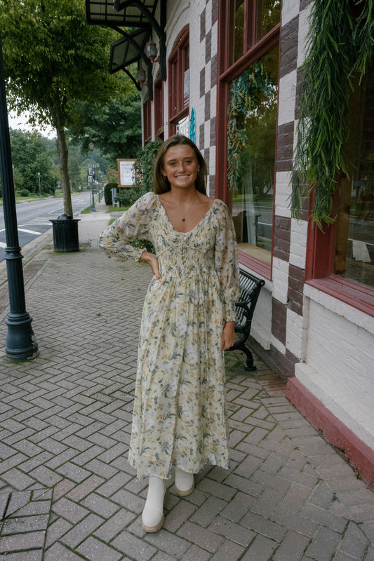 Avery Midi Dress - Cream