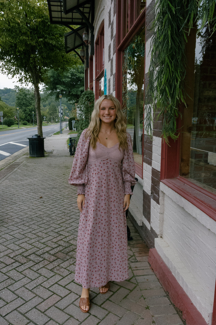Myla Midi Dress - Dusted Rose