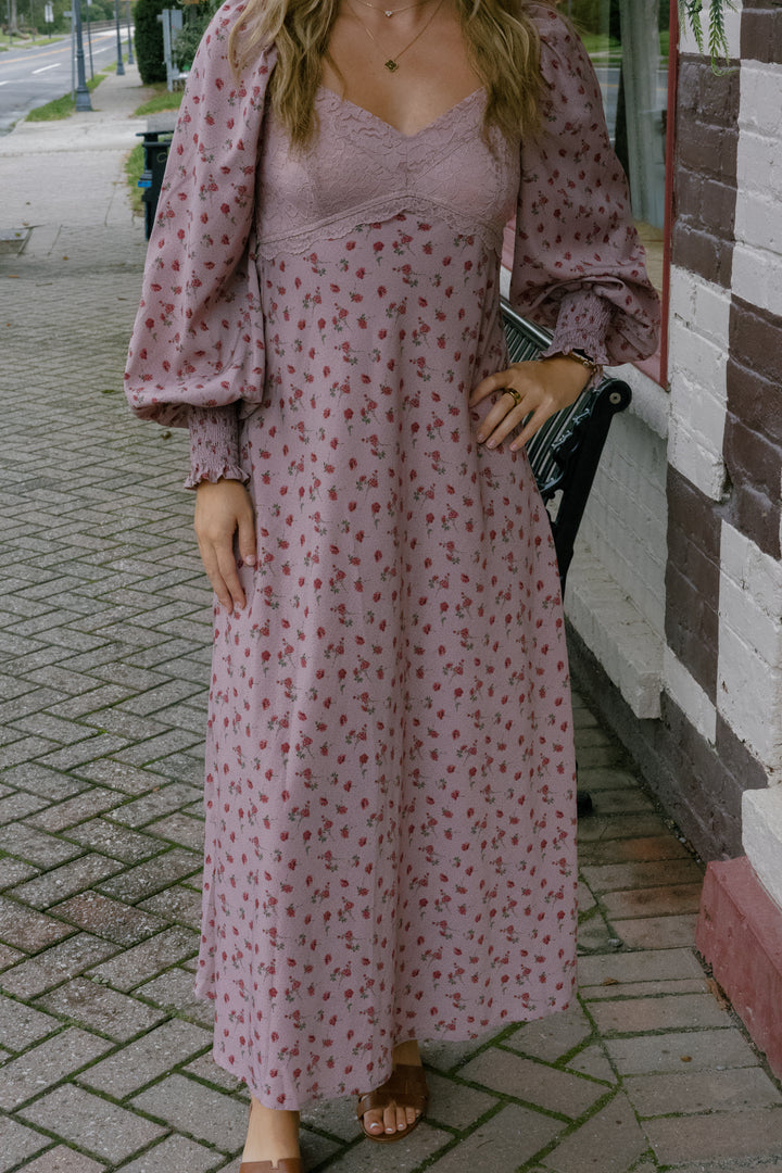 Myla Midi Dress - Dusted Rose