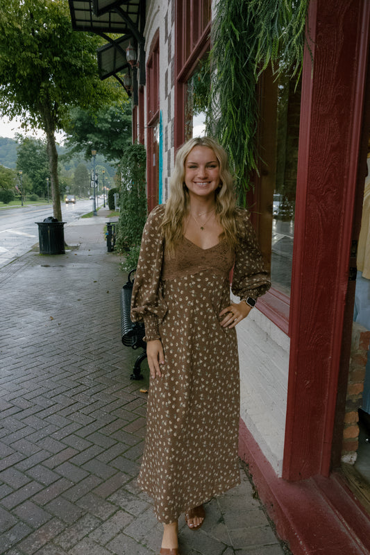 Myla Midi Dress - Mocha