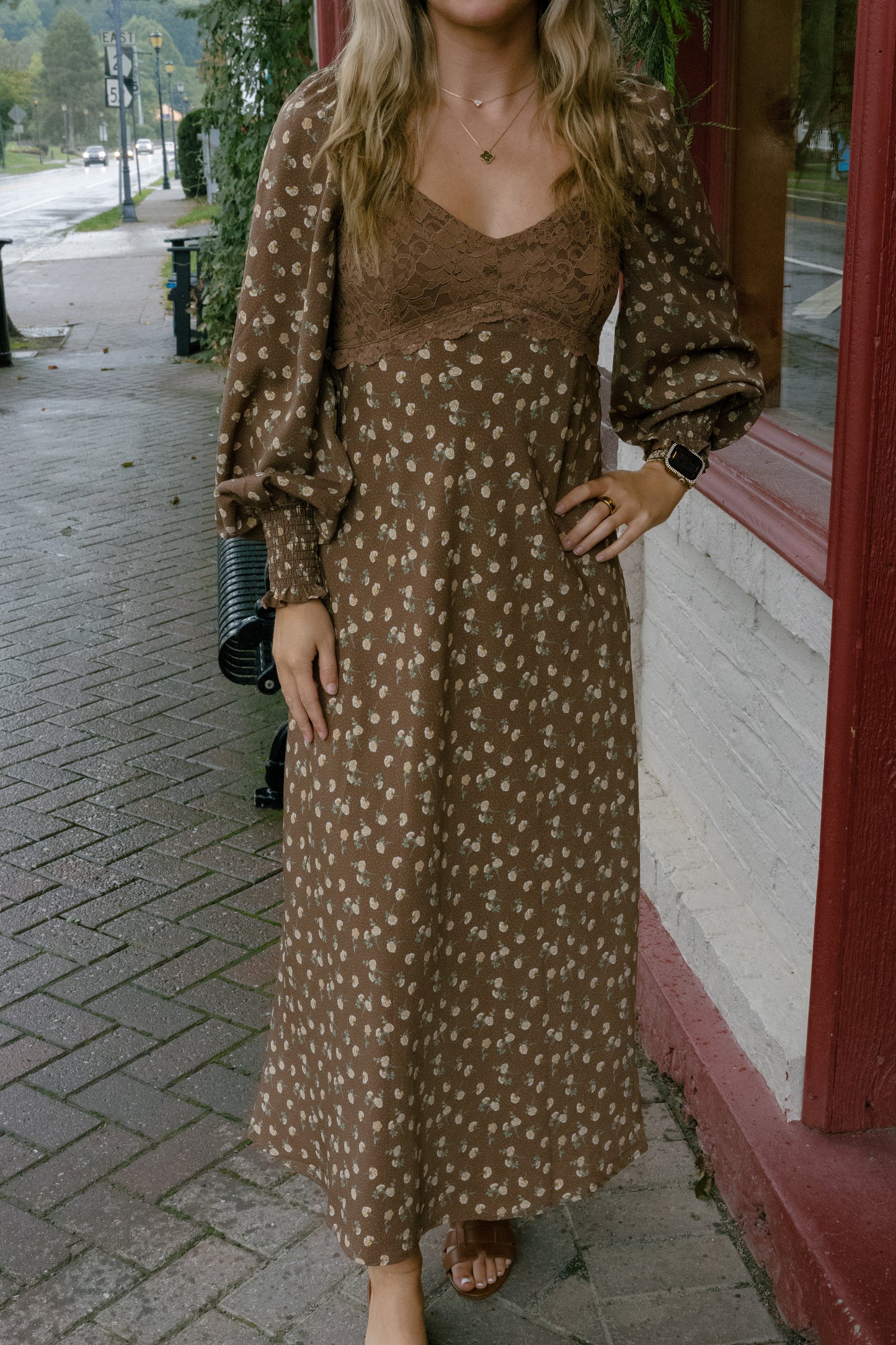 Myla Midi Dress - Mocha
