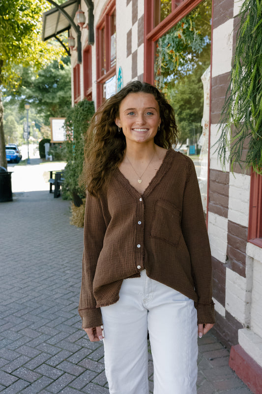 Tate Top - Brown