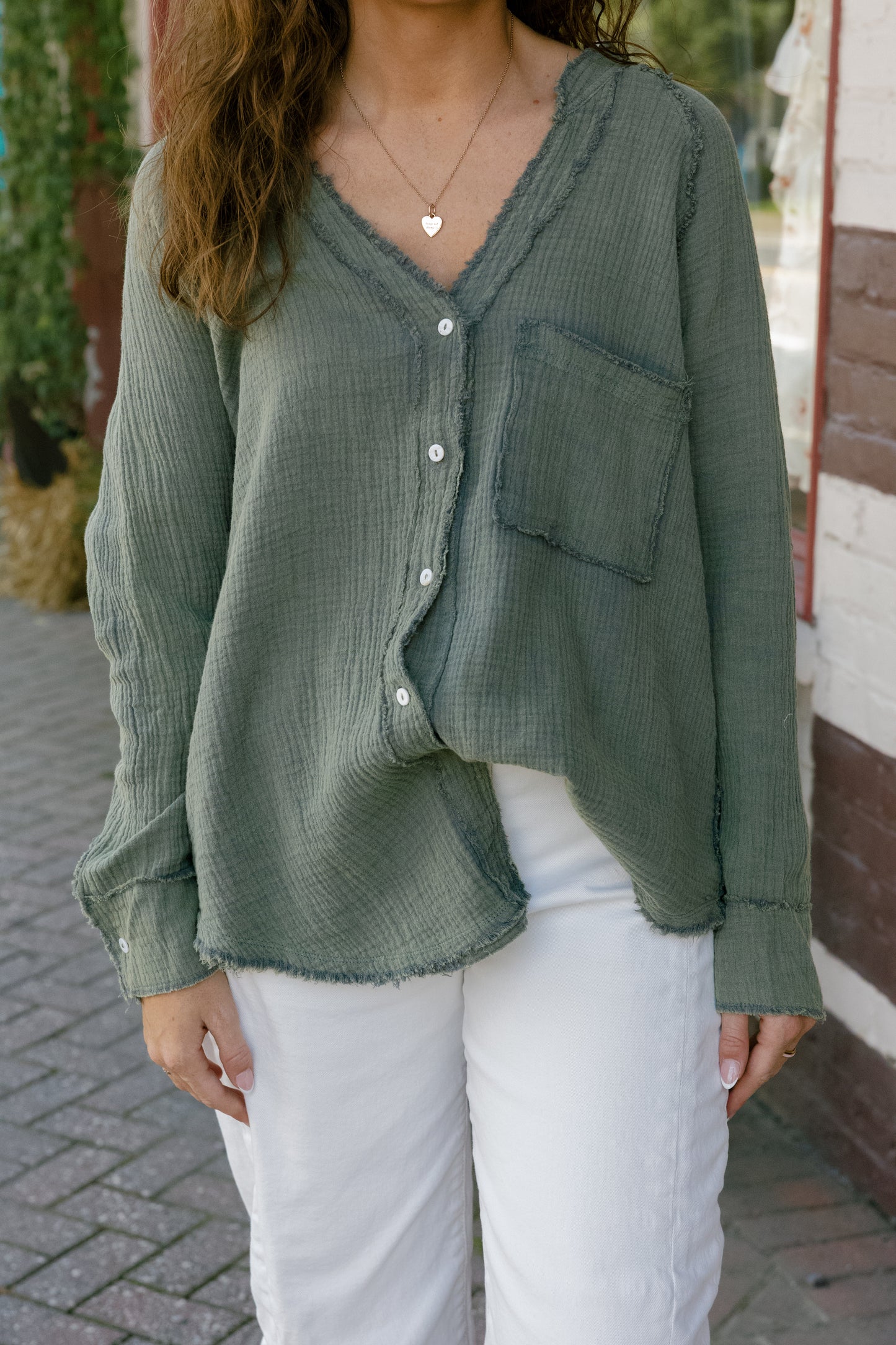 Tate Top - Hunter Green