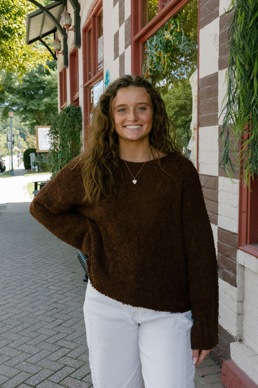 Gabby Sweater - Chocolate