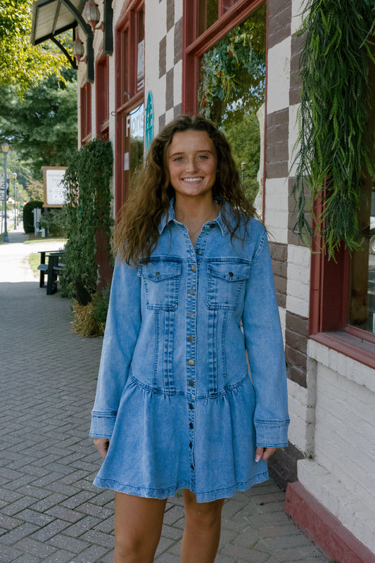Halsie Denim Dress