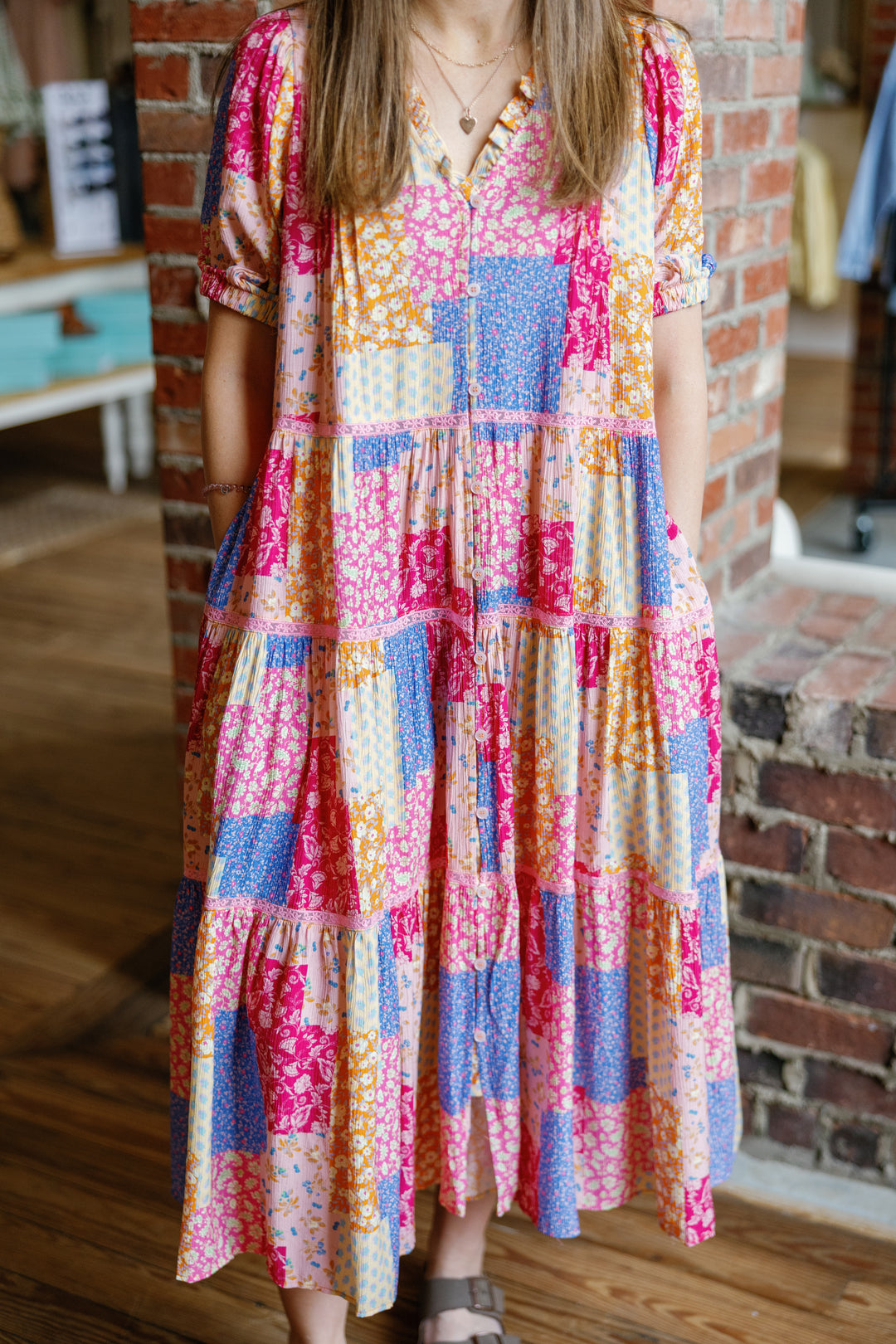 Jude Midi Dress - Pink