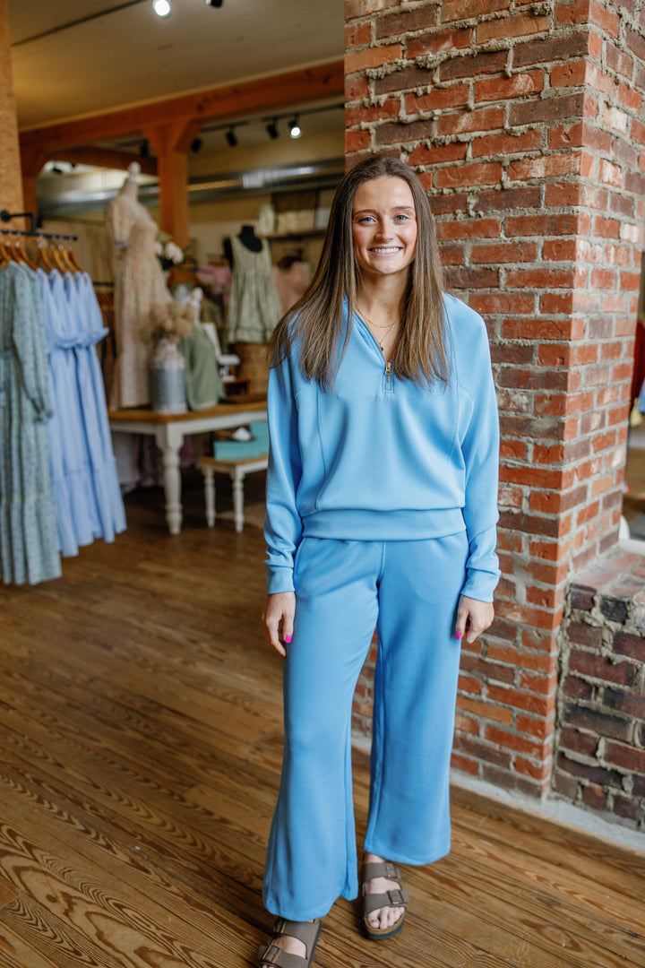 Ezra Scuba Half Zip Top