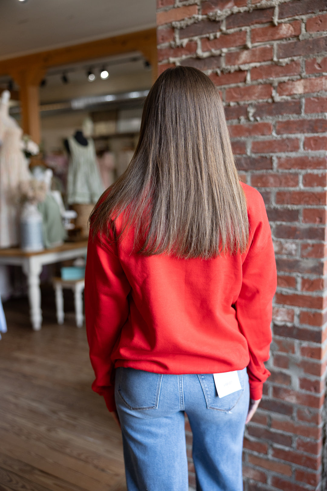 Mama Polka Dot Hearts Pullover