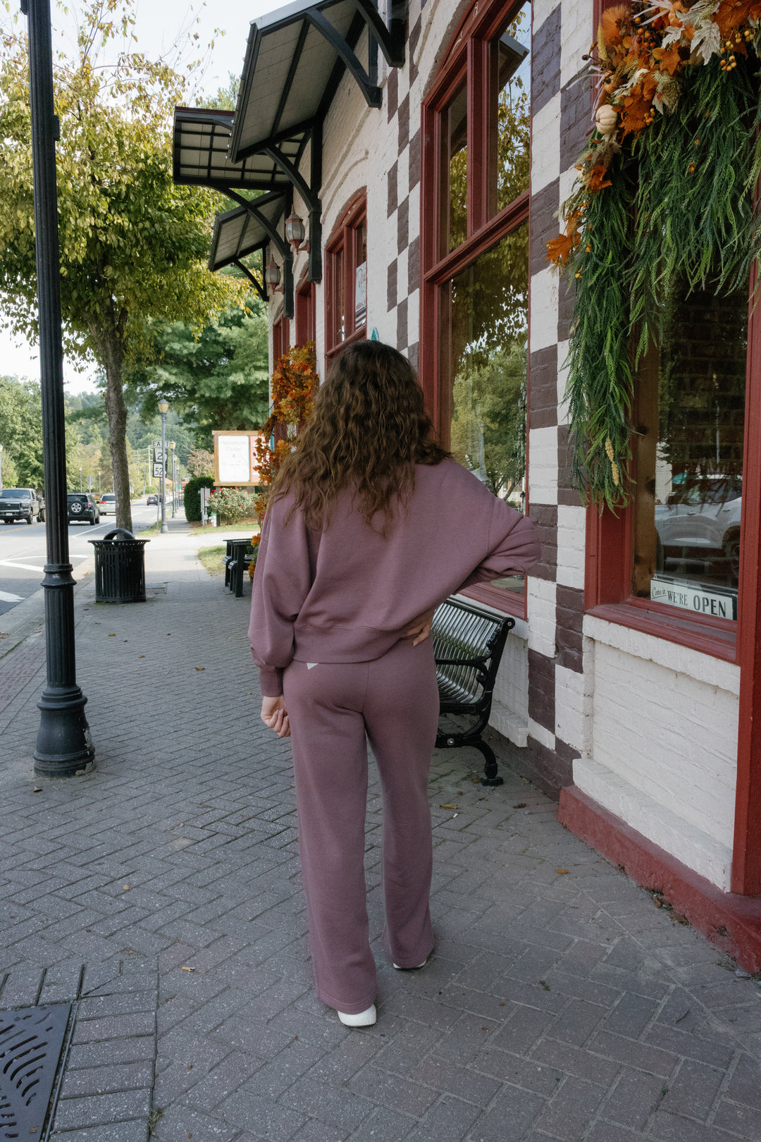 Cloudwalk Wide Leg Fleece Pants - Rose Taupe
