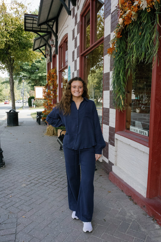 Lillie Pants - Navy