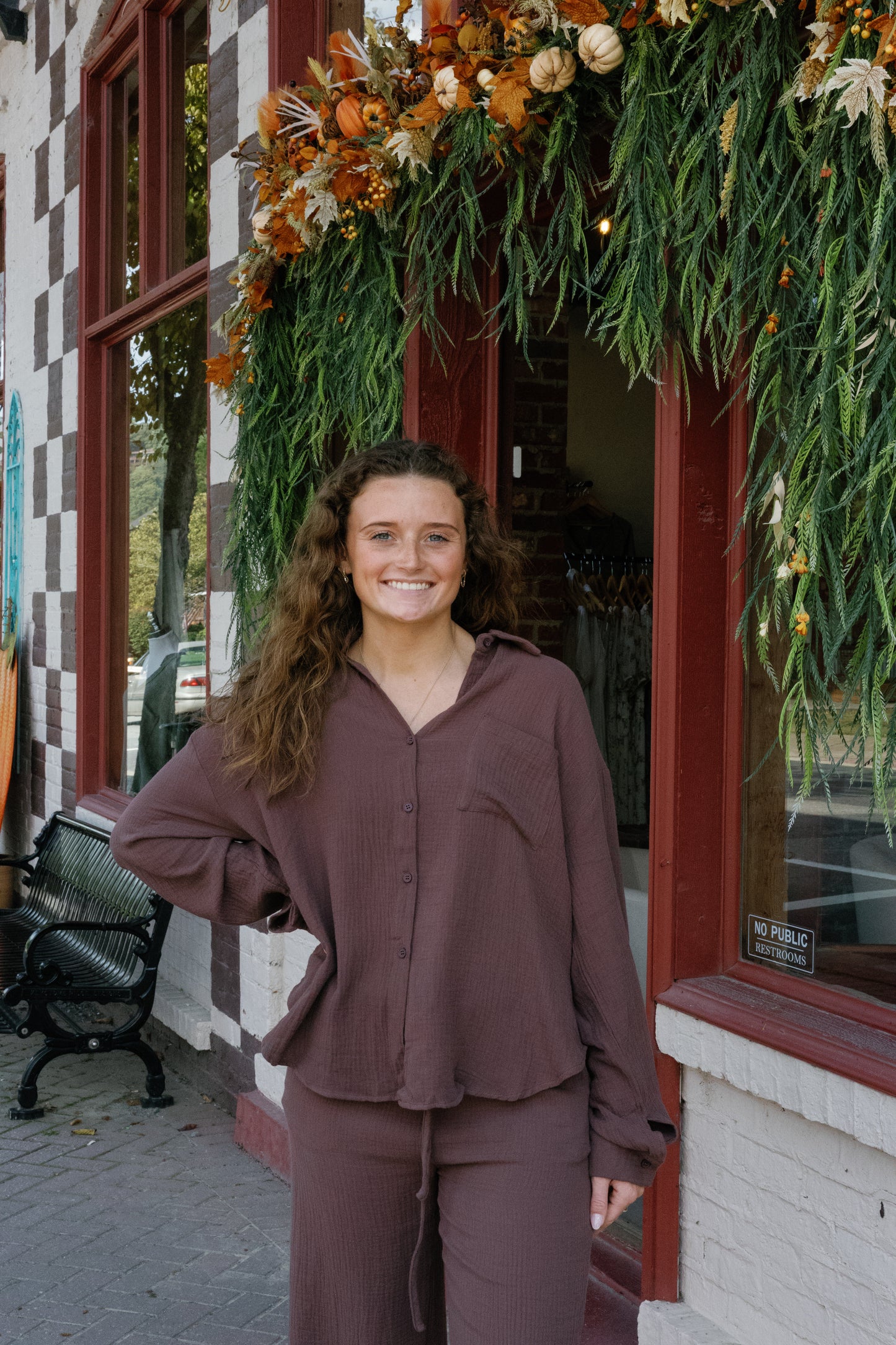 Lillie Top - Brown