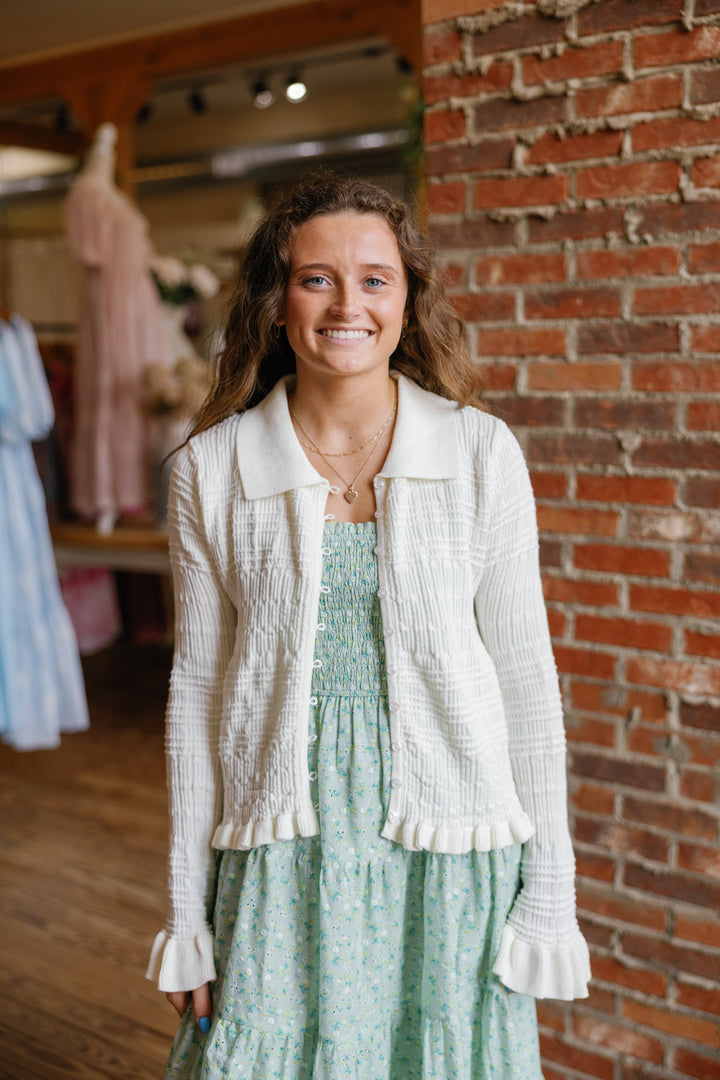 Brooke Ruffle Cardigan