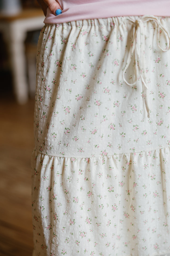 Nelly Midi Skirt - Pink