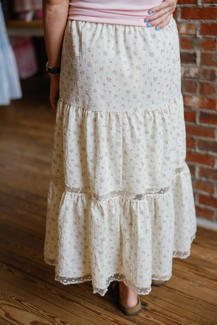 Nelly Midi Skirt - Pink