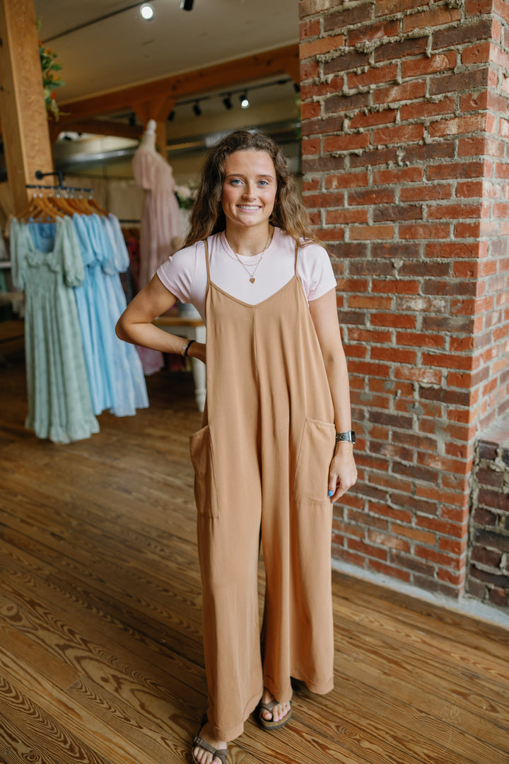 Ava Jumpsuit - Almond