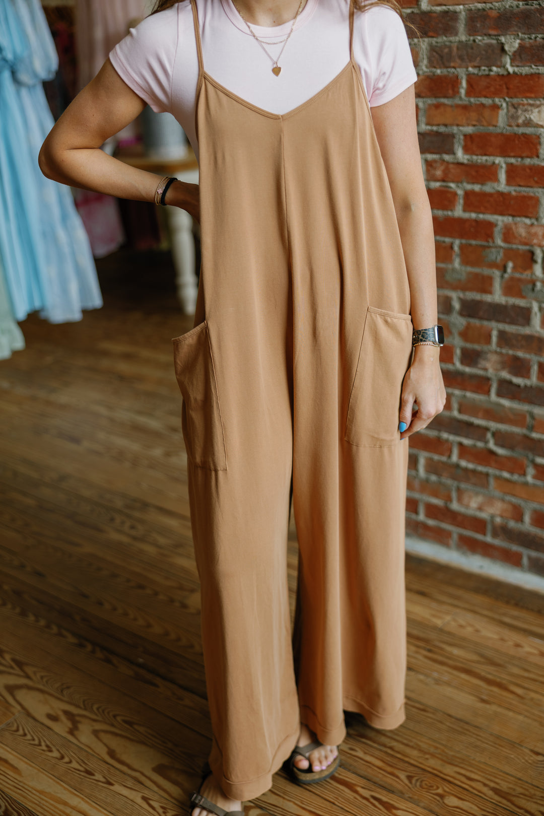 Ava Jumpsuit - Almond