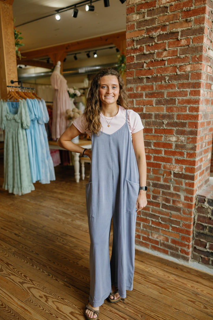 Ava Jumpsuit - Crown Blue